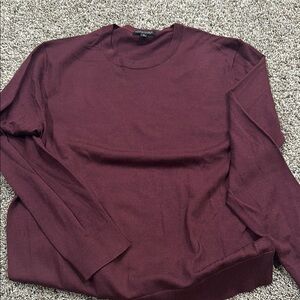Banana Republic Red Crewneck Sweater Classic Knit Style